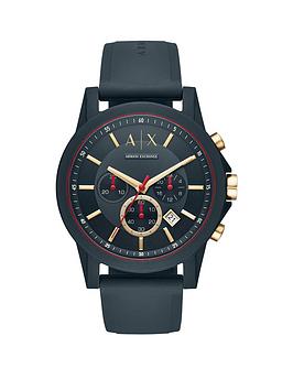 armani exchange ax outerbanks silicone mens watch