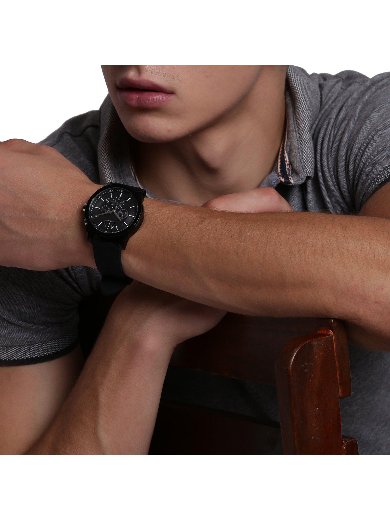 Armani exchange ax1326 black chronograph watch sale