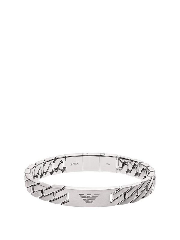 Jewellery Bracelets Charm Bracelets Brand new Emporio Armani genuine men’s Chunky bracelet 