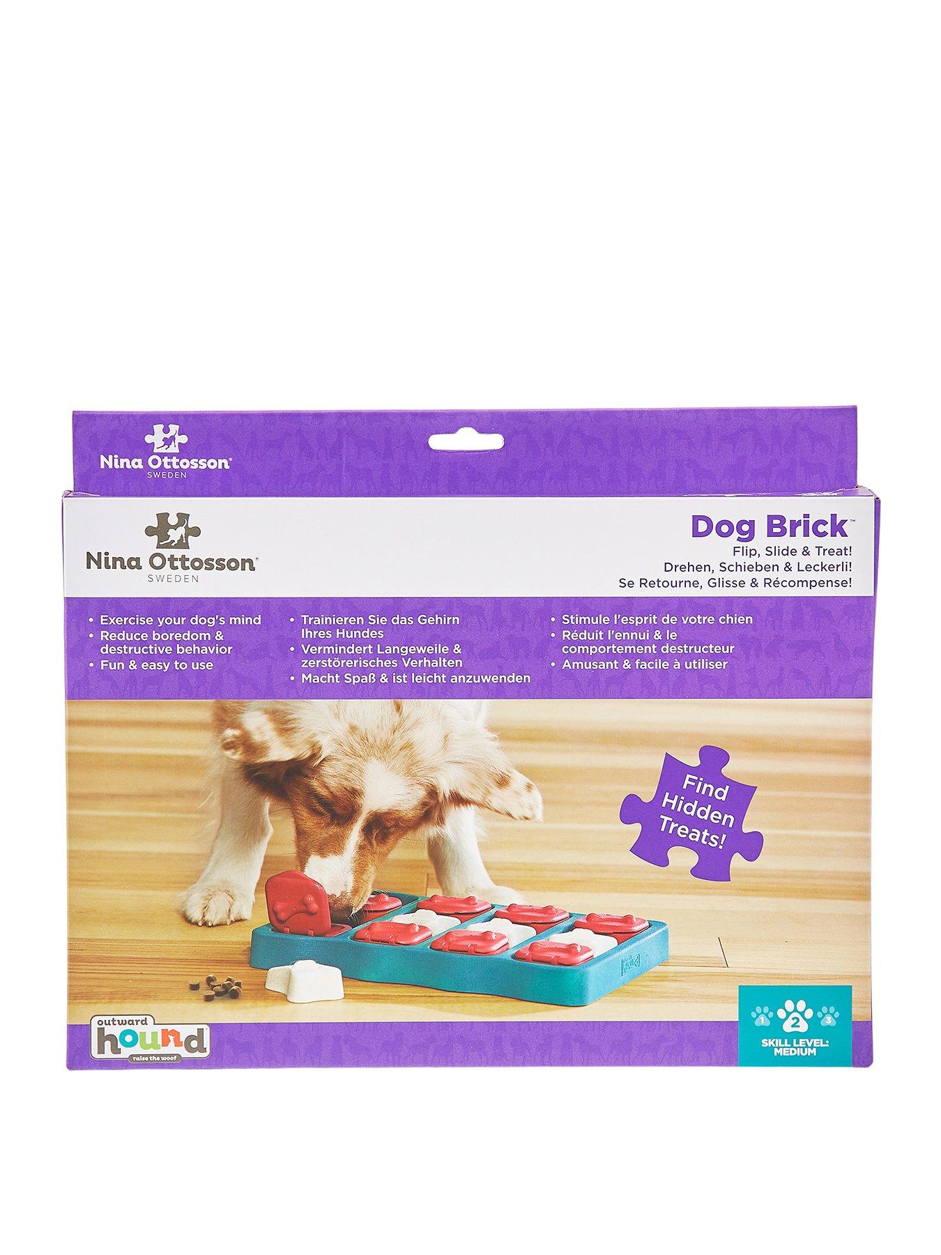 Product photograph of Nina Ottosson Level 2 Dog Brick Interactive Puzzle Toy For Dogs from very.co.uk