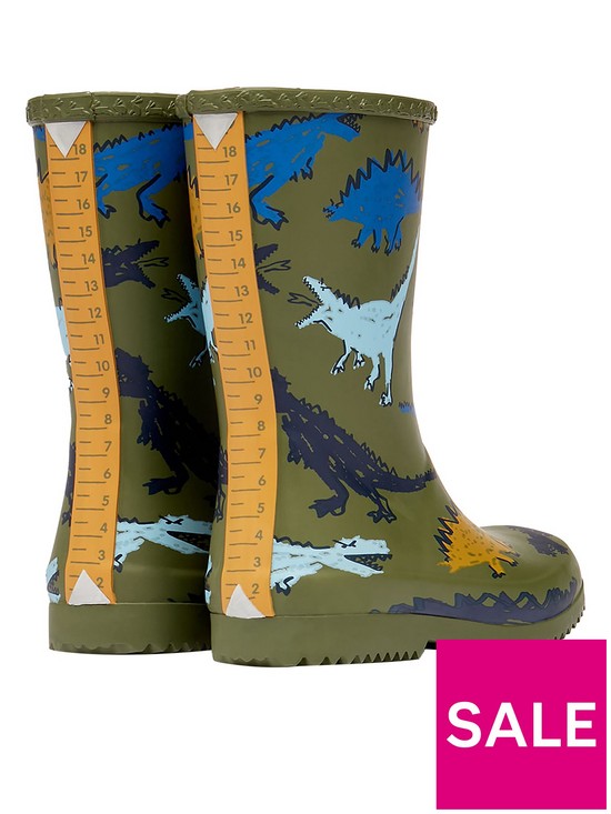 stillFront image of joules-boys-dino-roll-up-wellies-green