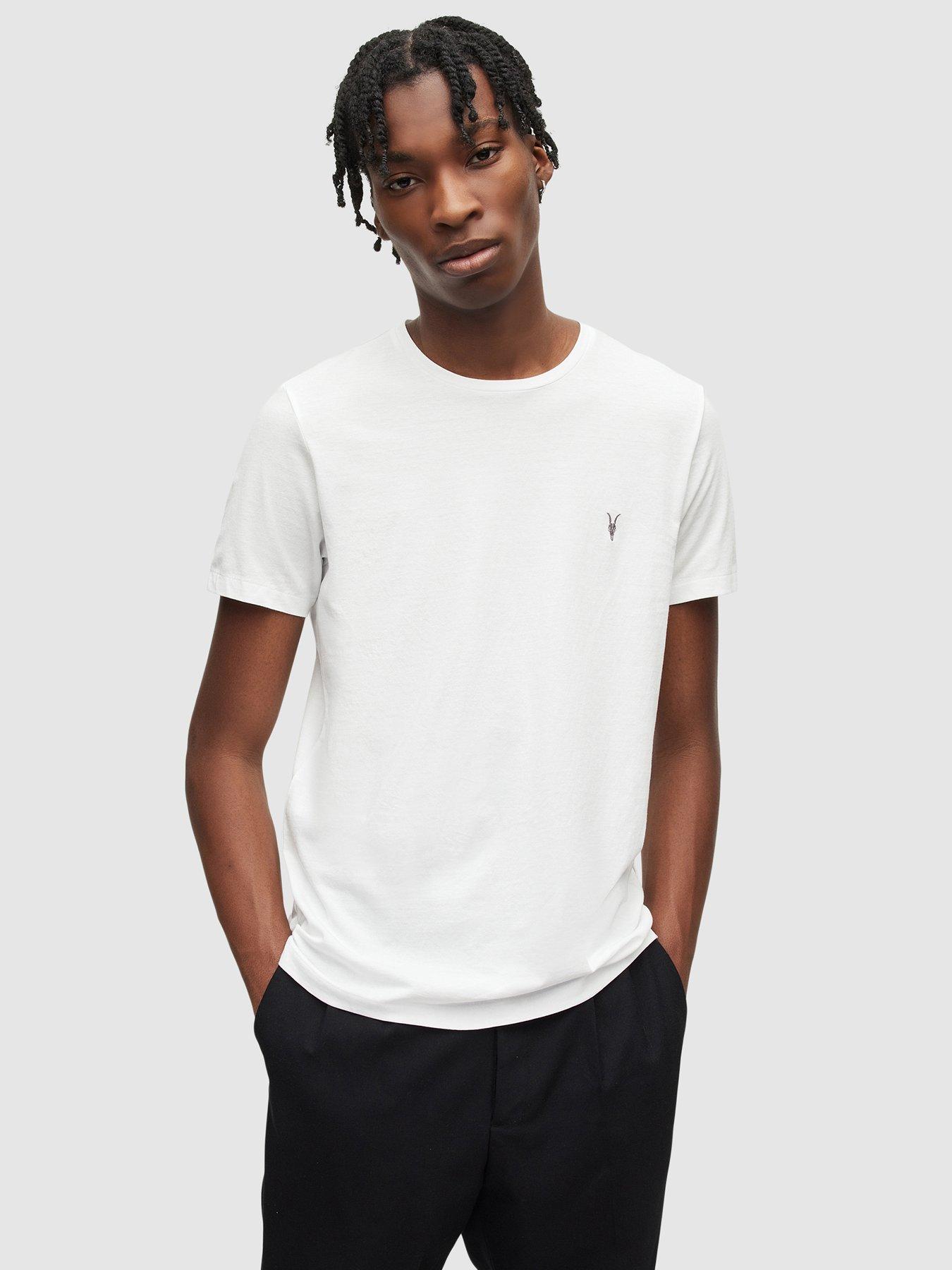 AllSaints 3 Pack Tonic T shirt Grey Black White Very