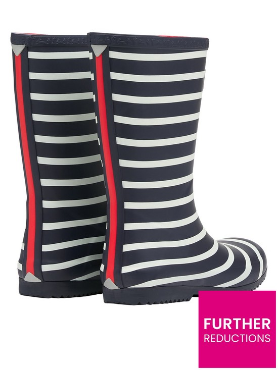 stillFront image of joules-boys-stripe-roll-up-wellies-navy
