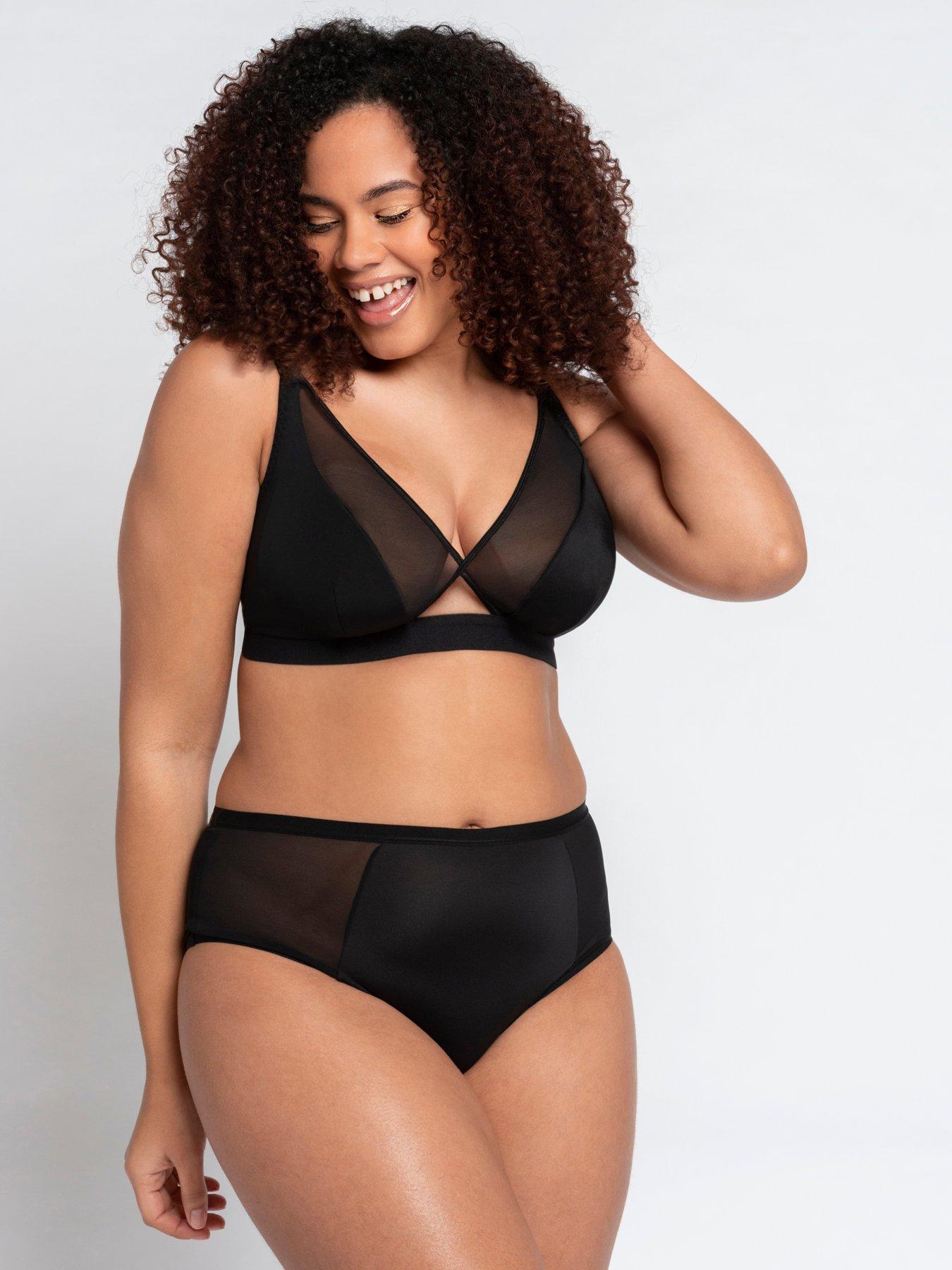 Curvy Kate Front and Centre Bralette Black - 30DD/E