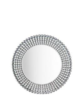 Product photograph of Gallery Cowell Round Mirror from very.co.uk
