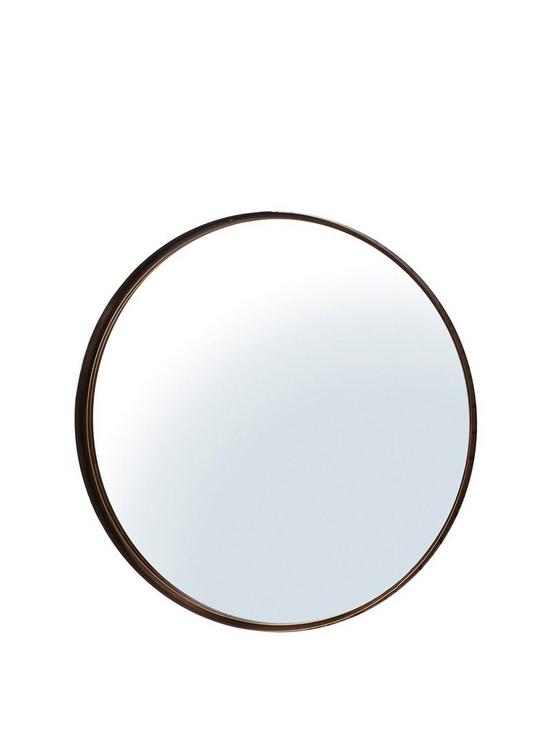 front image of hometown-interiors-baxter-round-mirror
