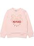  image of kenzo-junior-embroidered-tigernbspsweatshirt-pink