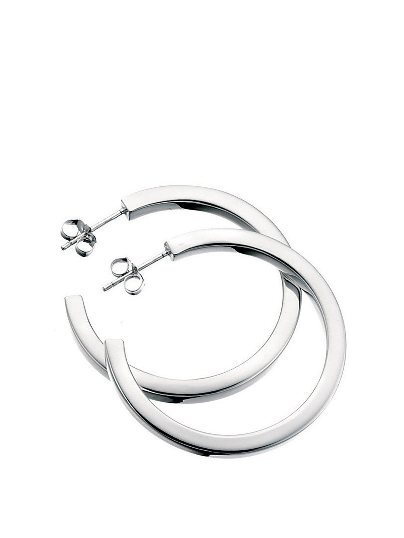 Jewellery & watches Sterling Silver Square-cut Hoop Earring's
