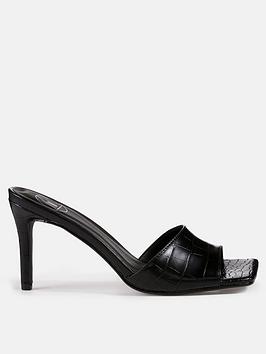 missguided-missguided-square-toe-mid-heel-croc-mules-black