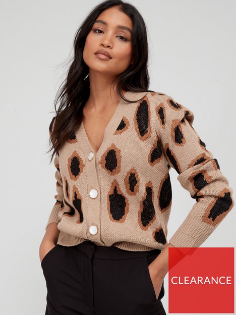 missguided-leopard-print-knitted-cardigan-brown