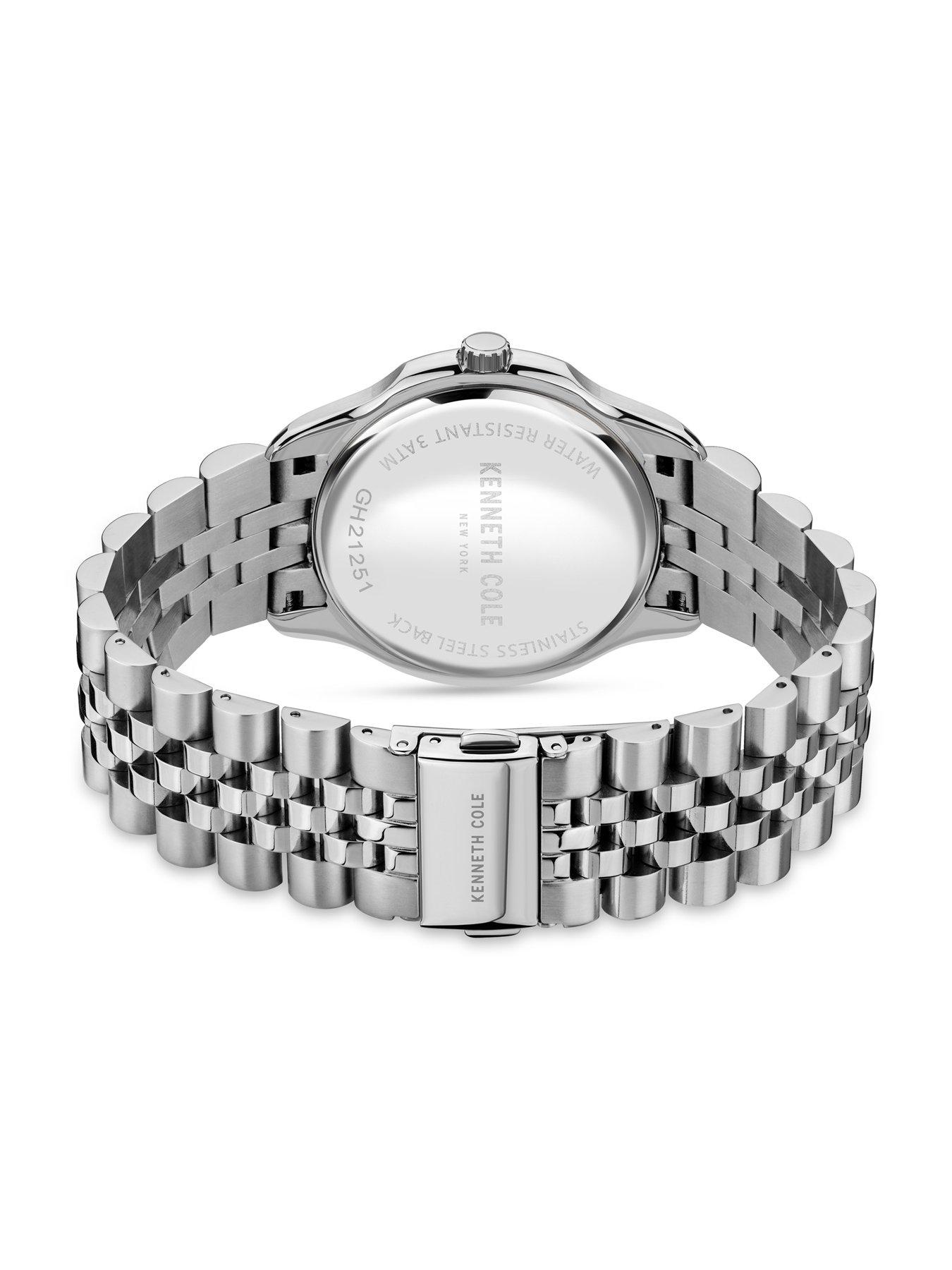  Gents Silver Stainless Steel Bracelet Watch