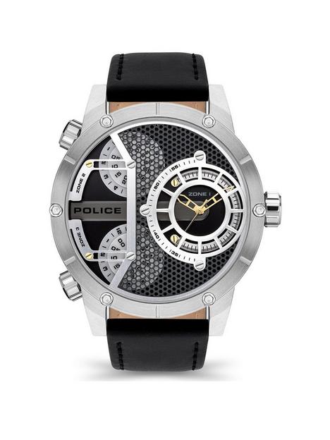 police-vibe-mens-watch-with-black-leather-and-black-silver-gold-dial