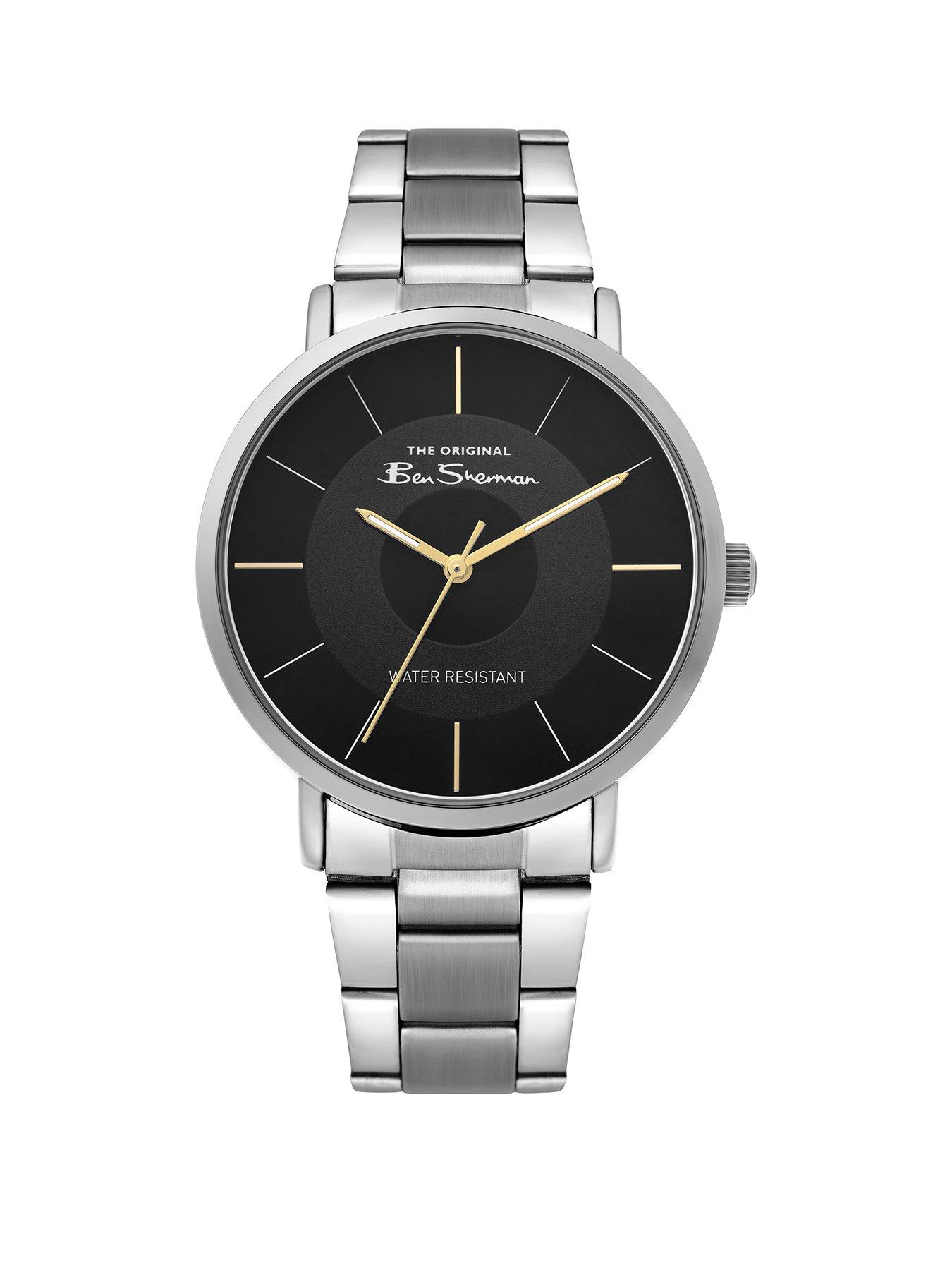 Product photograph of Ben Sherman Men S Silver Bracelet Stainless Steel Watch from very.co.uk