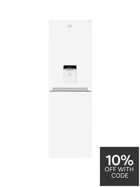 beko-cfg3582dw-55cm-wide-frost-free-fridge-freezer-with-water-dispenser-white