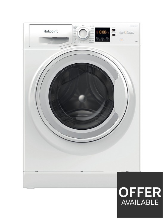 front image of hotpoint-nswm1044cwukn-10kg-load-1400-spin-washing-machine-white
