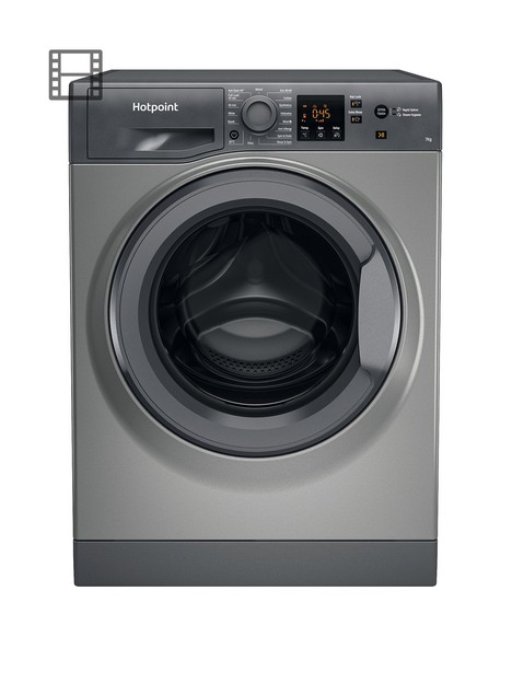hotpoint-nswm743uggukn-7kg-load-1400-spin-washing-machine-graphite