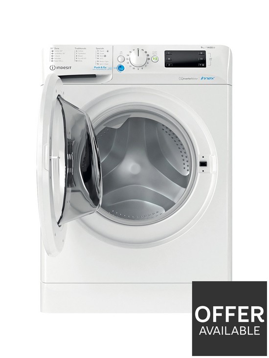 stillFront image of indesit-innex-bwe91485xwukn-9kg-load-1400-spin-washing-machine-white