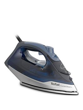 Product photograph of Tefal Steam Iron 270ml Express Steam Fv2882 from very.co.uk