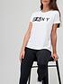  image of dkny-sport-two-tone-logo-short-sleevenbspt-shirt-white