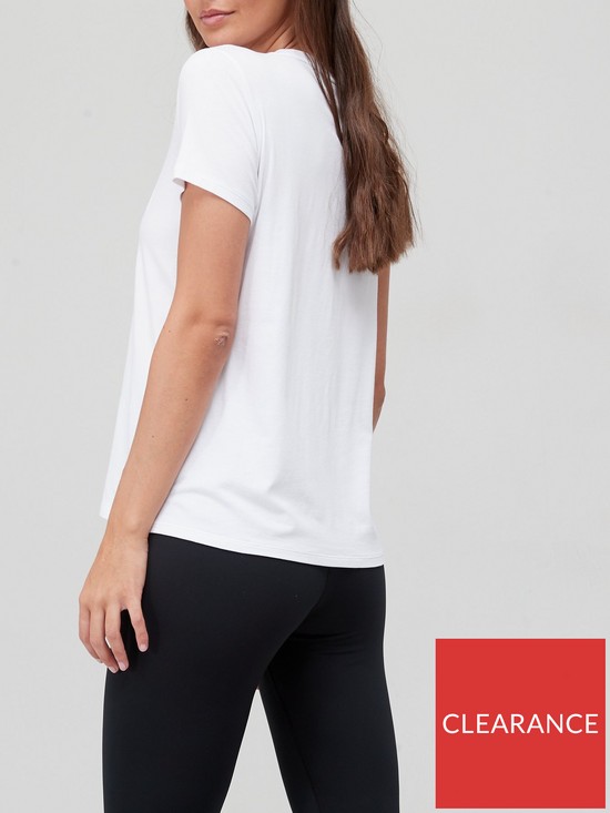 stillFront image of dkny-sport-two-tone-logo-short-sleevenbspt-shirt-white