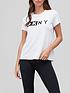  image of dkny-sport-two-tone-logo-short-sleevenbspt-shirt-white