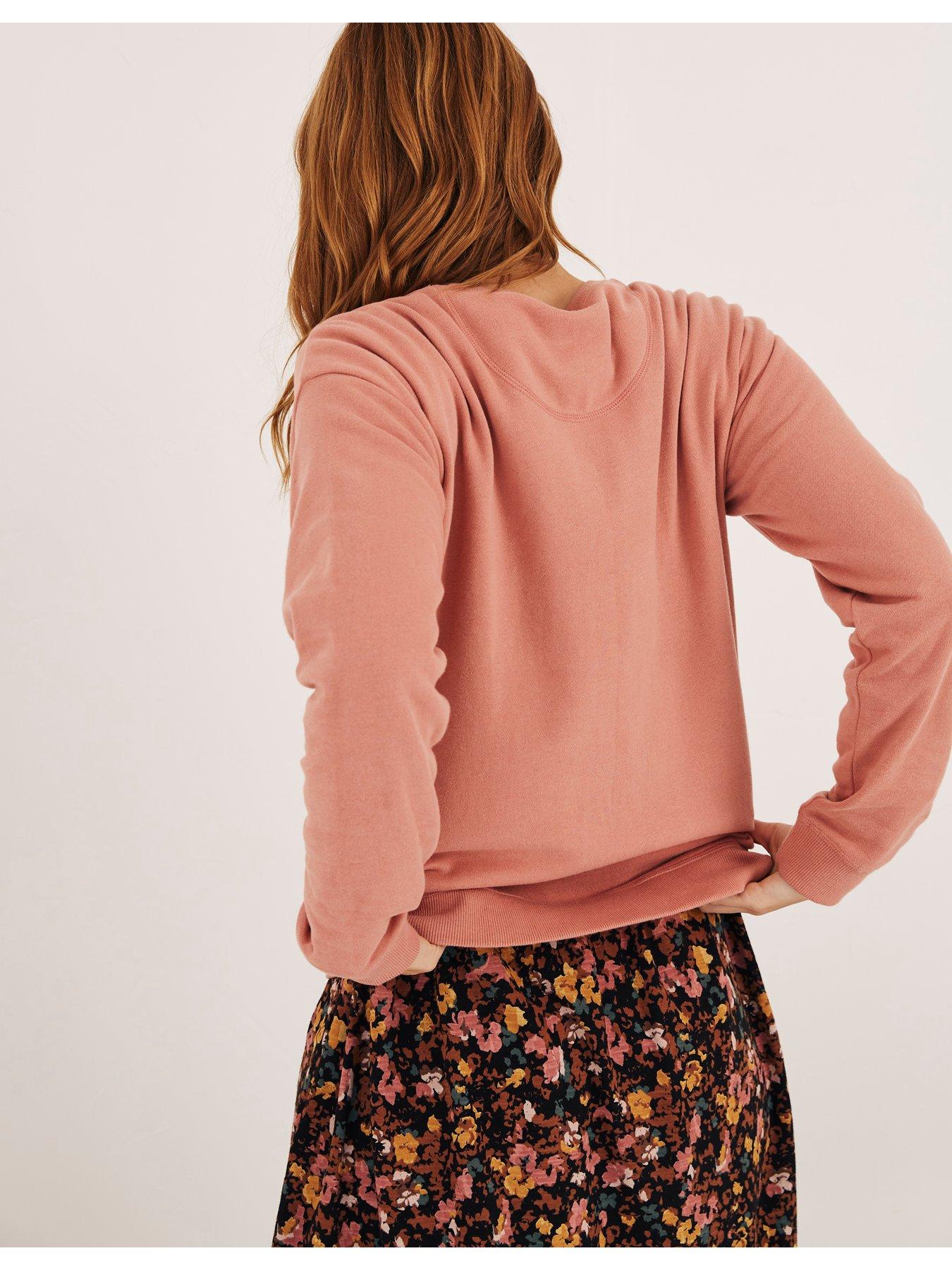 Hoodies & Sweatshirts Jennifer Kindness Graphic Crew 100% Cotton - Pink