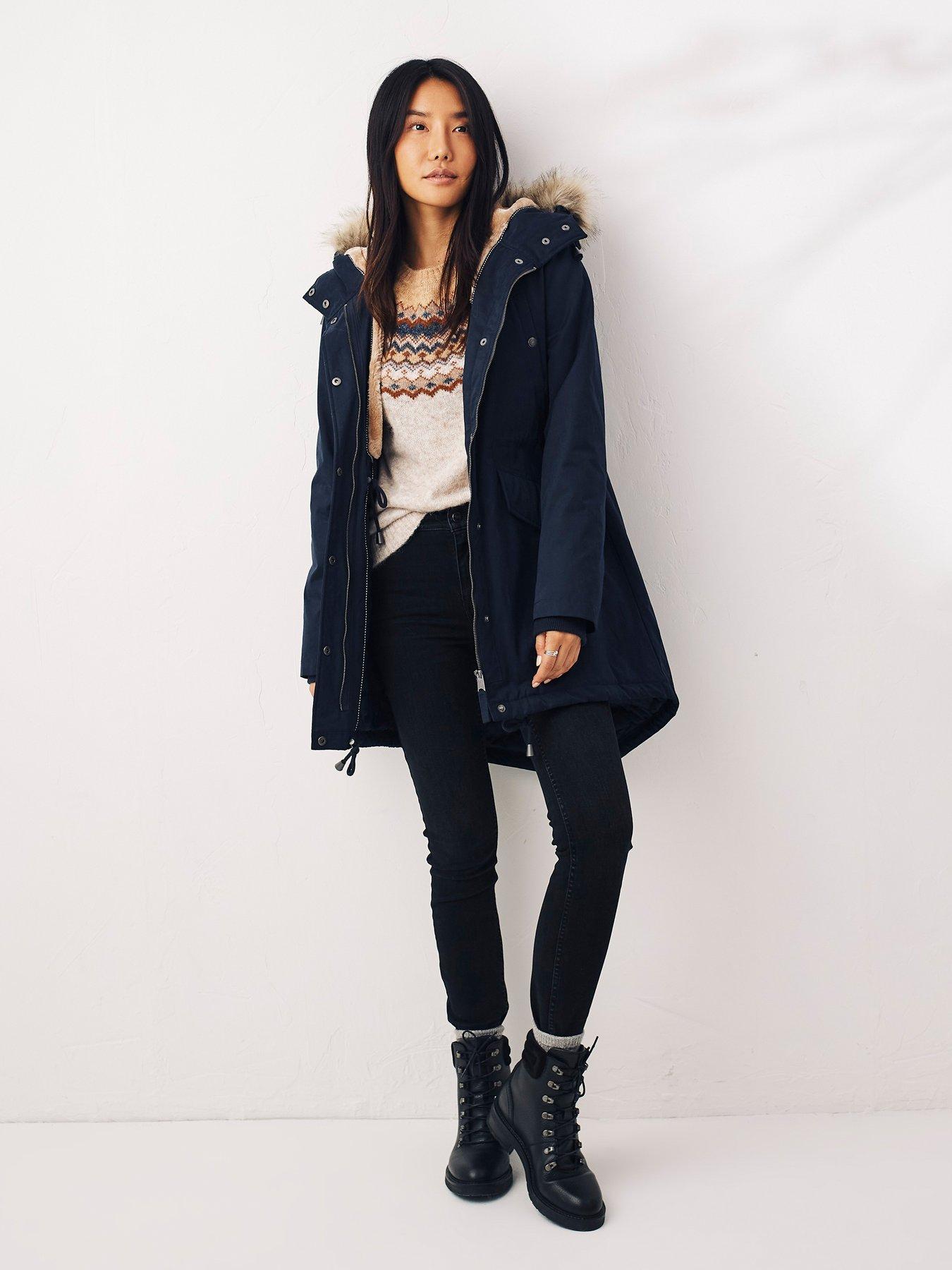 FatFace Judy Parka Blue Very