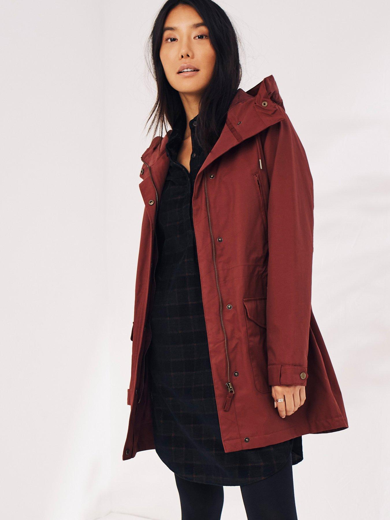 FatFace Taylor Waterproof Jacket - Burgundy