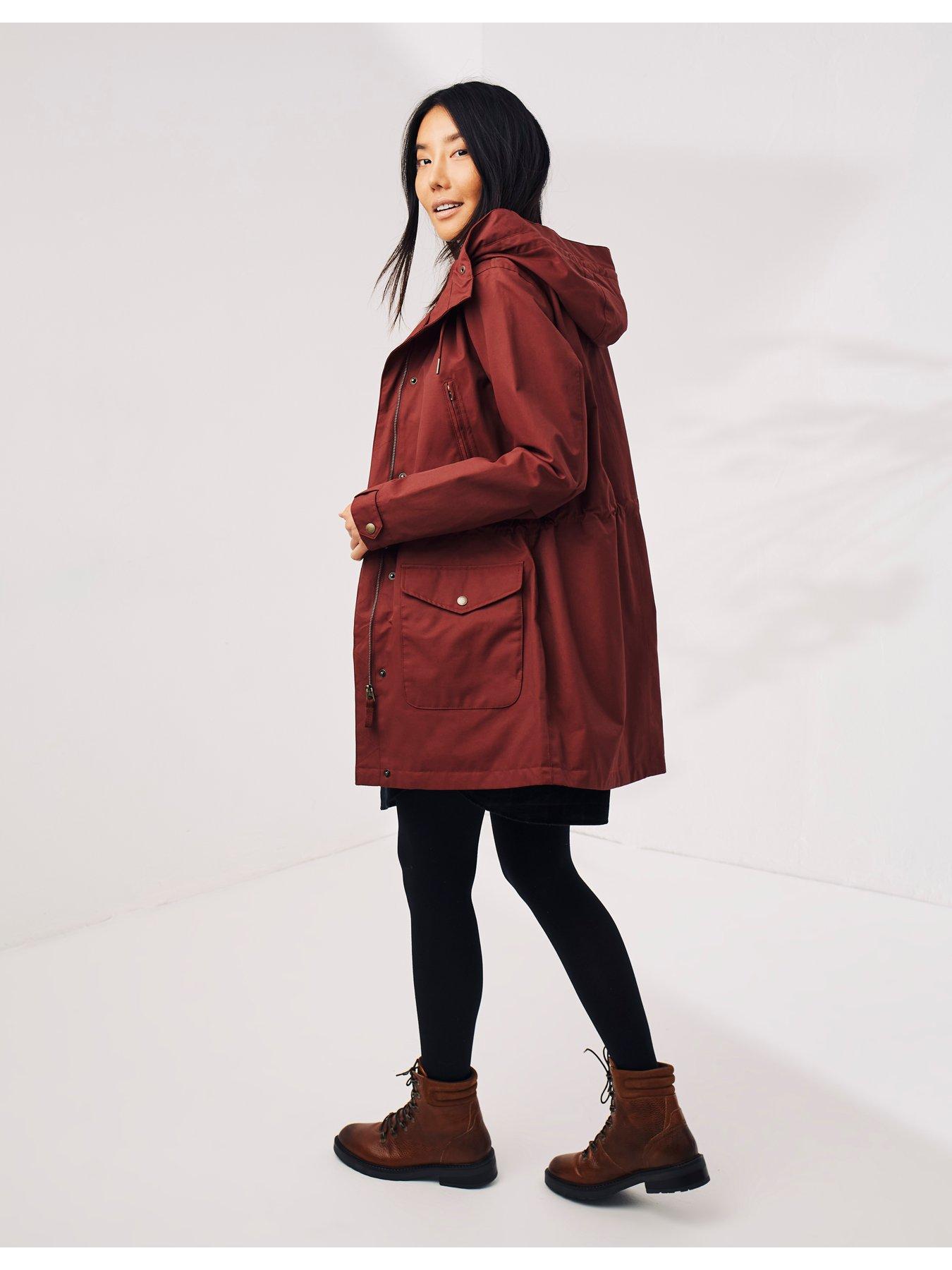 FatFace Taylor Waterproof Jacket Burgundy very.co.uk