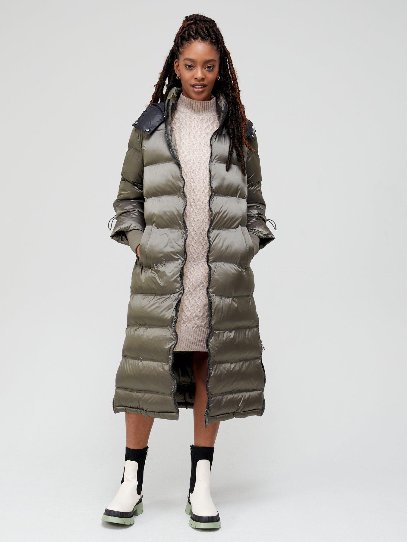 guess long down jacket
