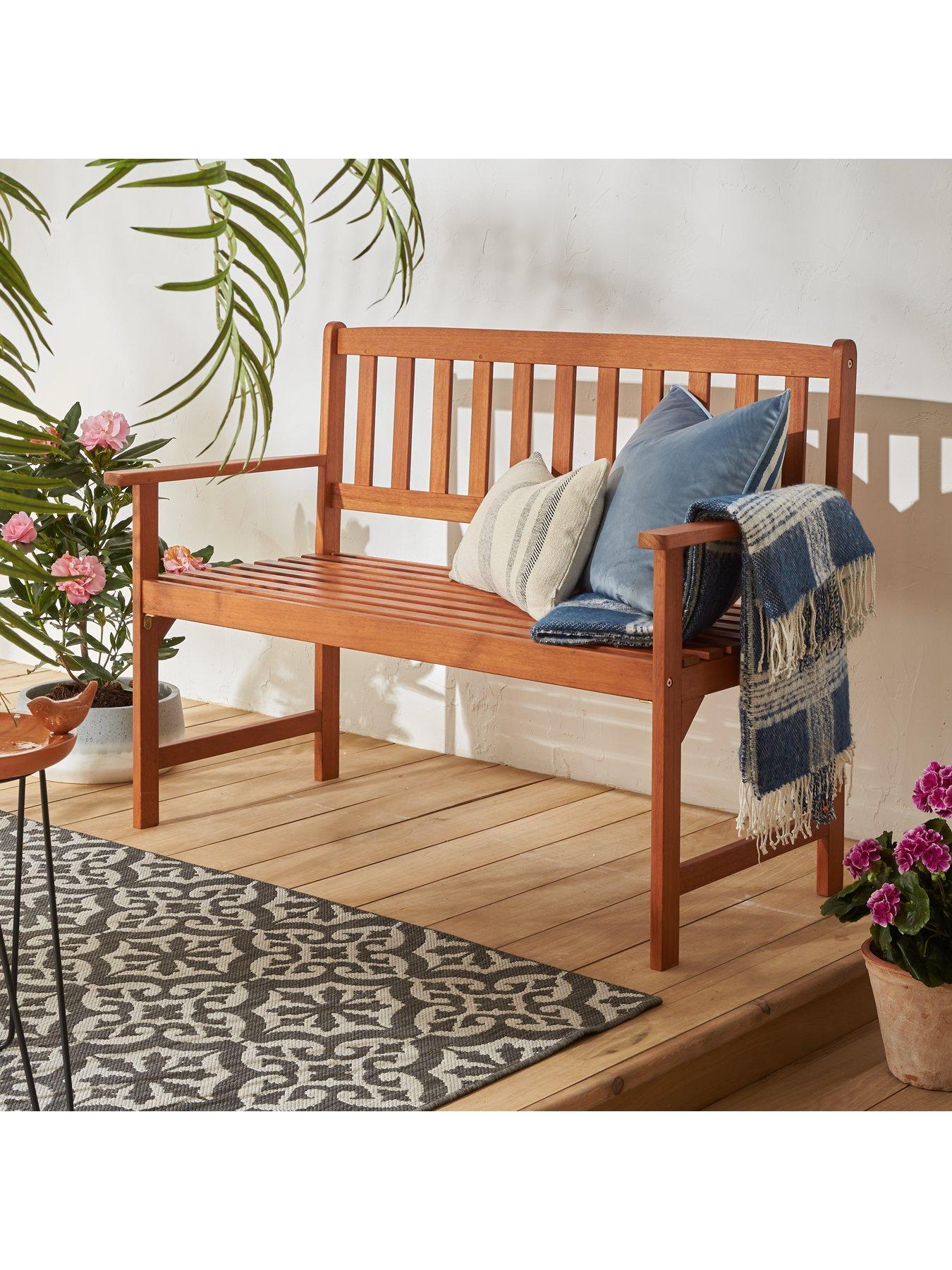 Product photograph of Everyday Lingfield Wooden Bench from very.co.uk