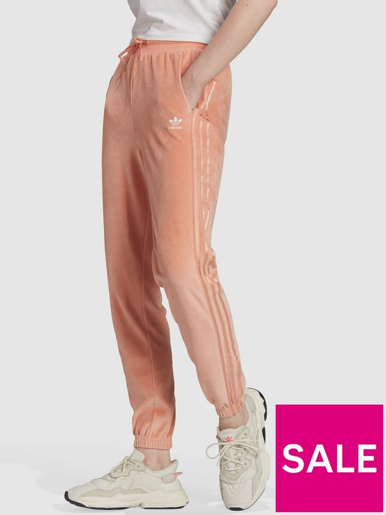 front image of adidas-originals-relaxed-risque-velour-slim-jogger
