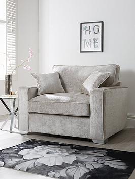 Product photograph of Very Home Chicago Deluxe Fabric Love Seat from very.co.uk