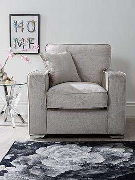 Product photograph of Very Home Chicago Deluxe Fabric Armchair from very.co.uk