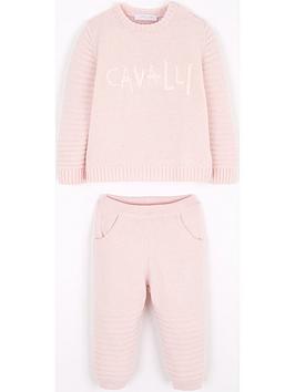 roberto-cavalli-babynbspknitted-outfit-set-baby-pink