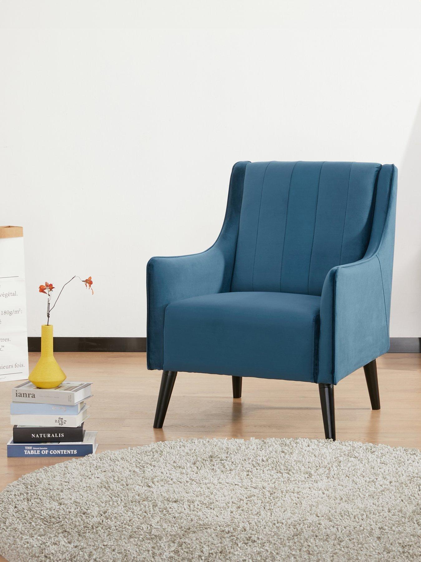 Teal color store accent chairs