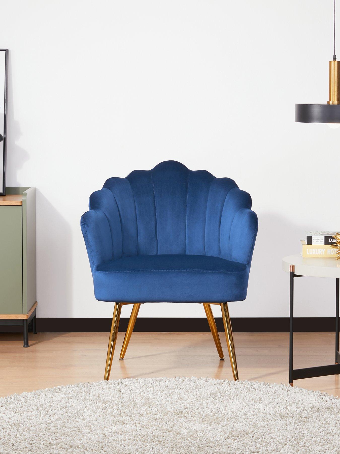 Navy blue store statement chair