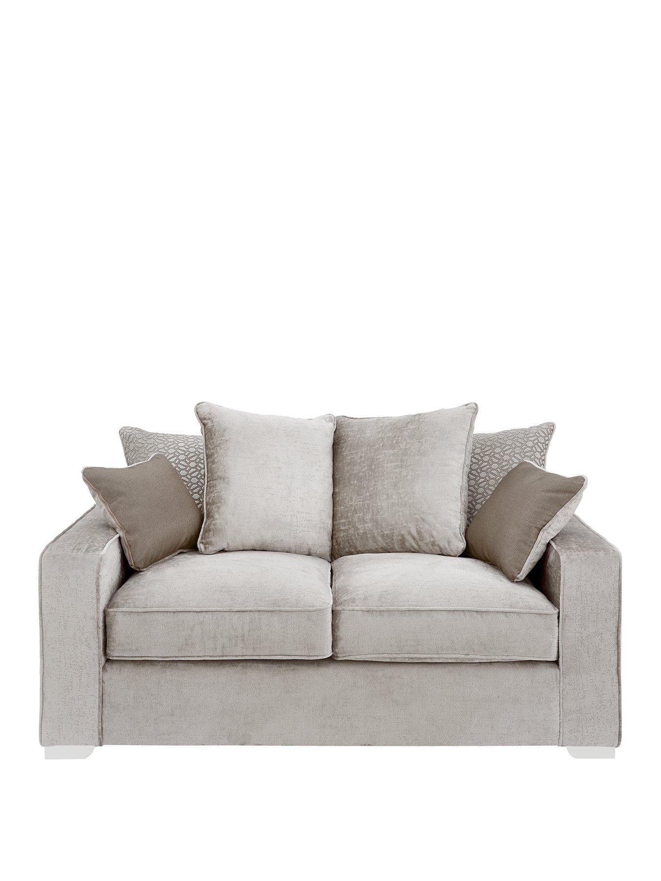 Product photograph of Very Home Chicago Deluxe Fabric 2 Seater Scatter Back Sofa from very.co.uk