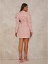 chi-chi-london-puff-sleeve-blazer-dress-with-asymmetric-skirt-pinknbspstillFront