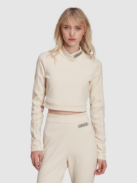 adidas-originals-sports-cropped-long-sleeve-high-neck-top-off-white