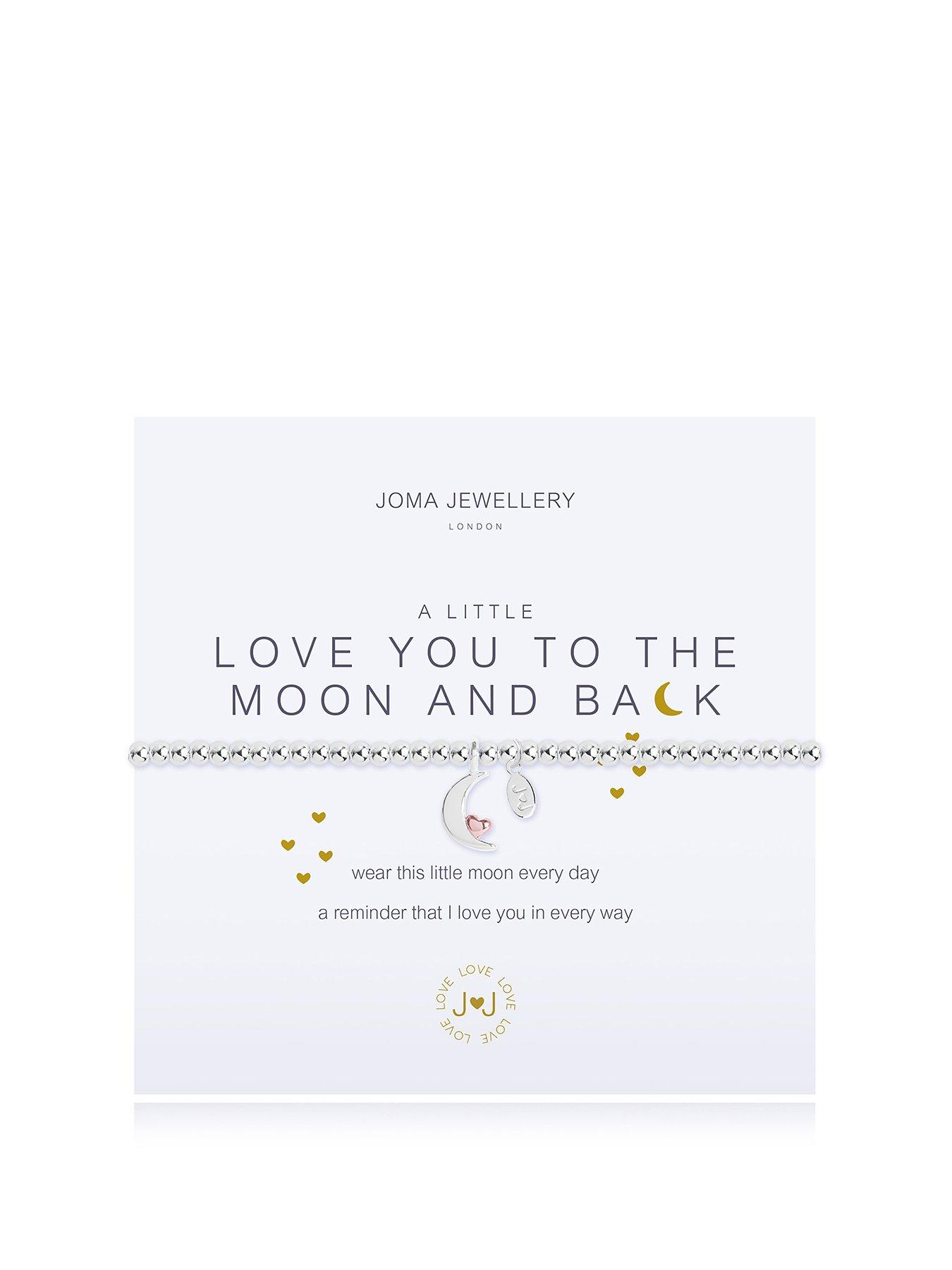 Product photograph of Joma Jewellery A Little Love You To The Moon And Back Bracelet from very.co.uk