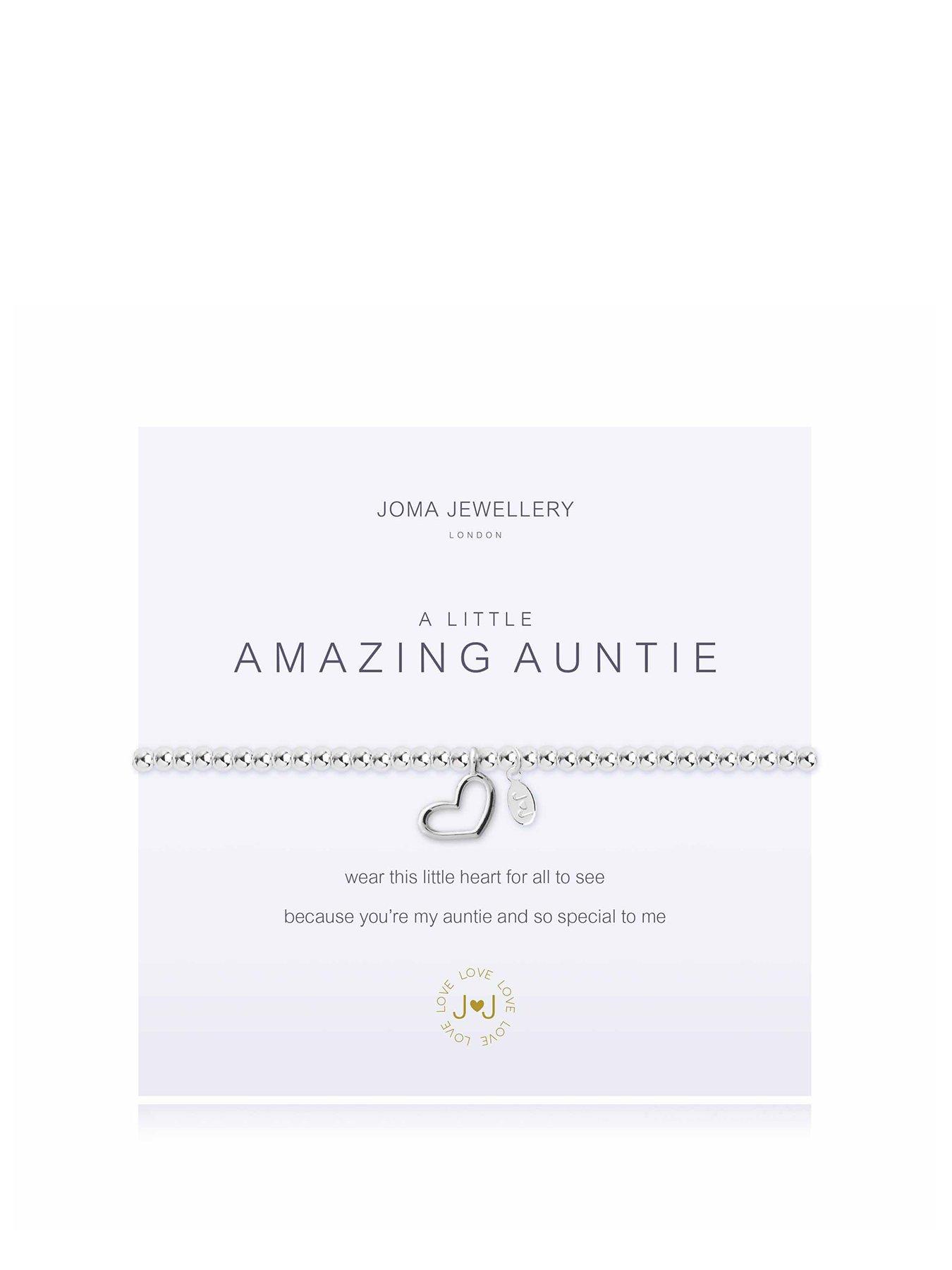 Product photograph of Joma Jewellery A Little Amazing Auntie Bracelet from very.co.uk