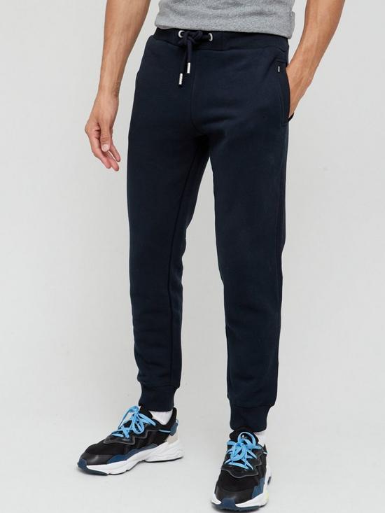 front image of superdry-orange-label-classic-jogger-navy