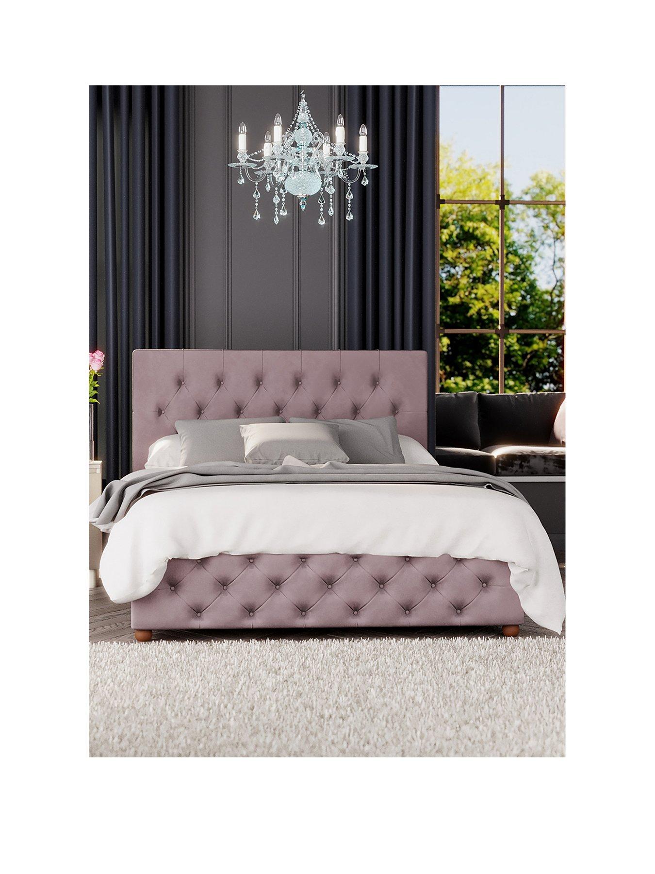 Product photograph of Laurence Llewelyn-bowen Luna Ottoman Small Double Bed from very.co.uk