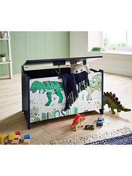 Product photograph of Lloyd Pascal Dino Storage Toy Box from very.co.uk