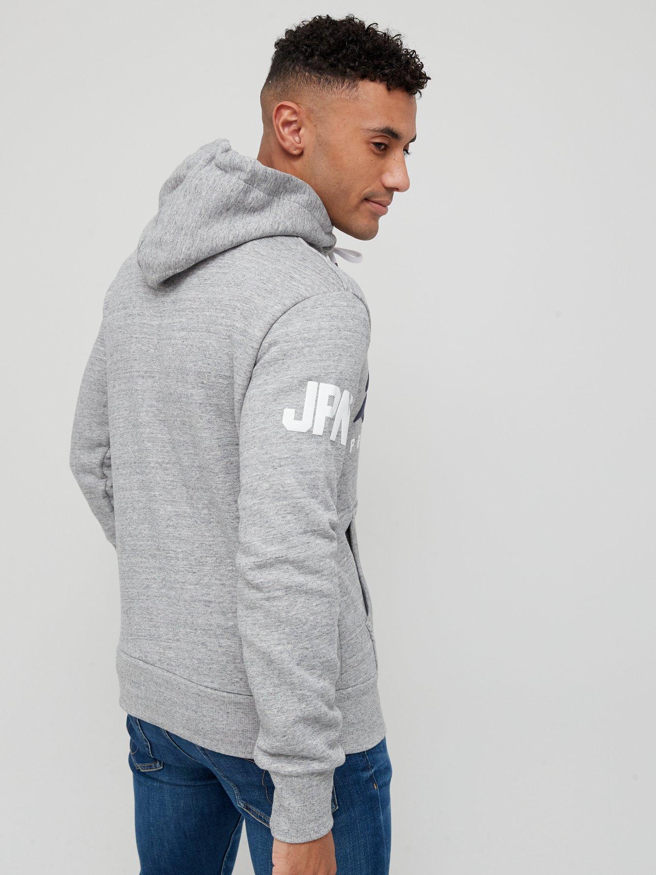 Superdry VINTAGE CALI - Hoodie - light grey marl/light grey 