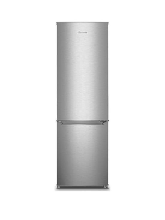 front image of fridgemaster-mc55264afs-7030-fridge-freezer-silver