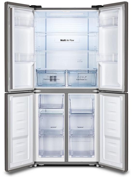 stillFront image of fridgemaster-mq79394ffs-total-no-frost-american-fridge-freezer-silver