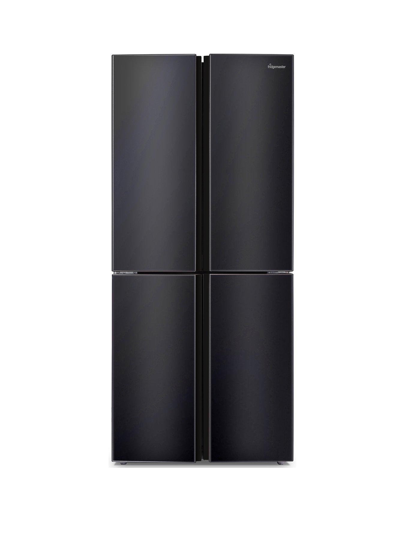 Product photograph of Fridgemaster Mq79394ffb Total No Frost American Fridge Freezer - Black from very.co.uk