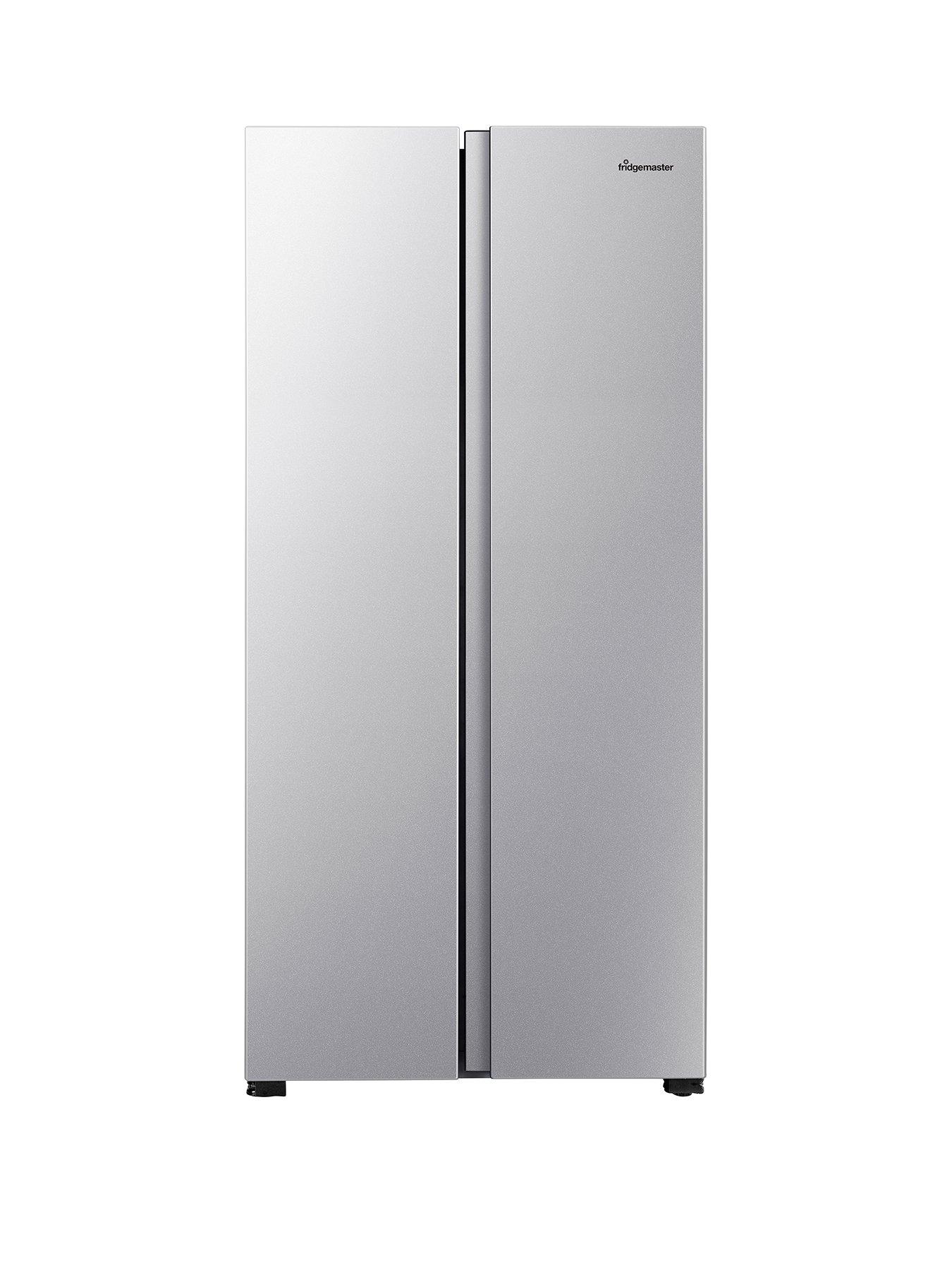 Product photograph of Fridgemaster Ms83430ffs Total No Frost American Fridge Freezer - Silver from very.co.uk